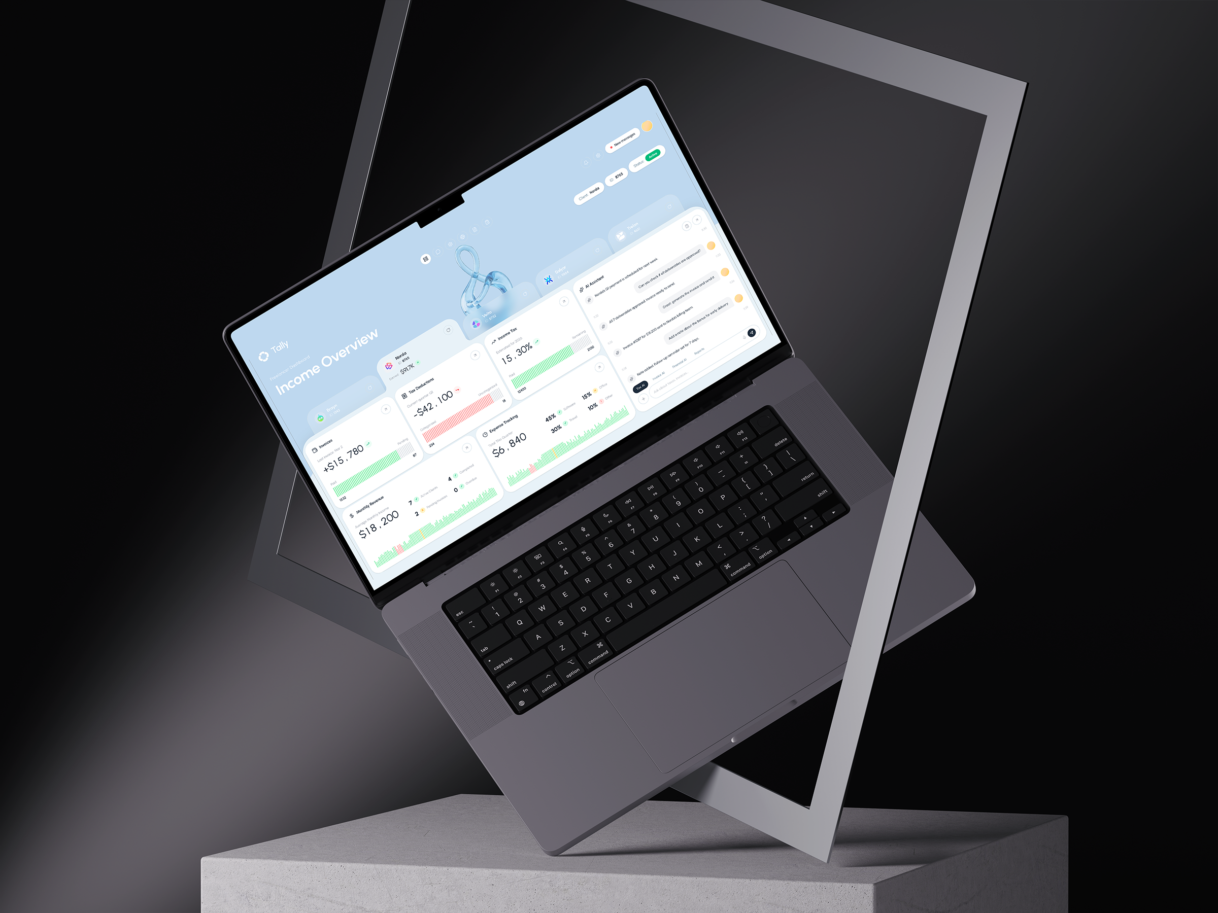 Tally desktop mockup